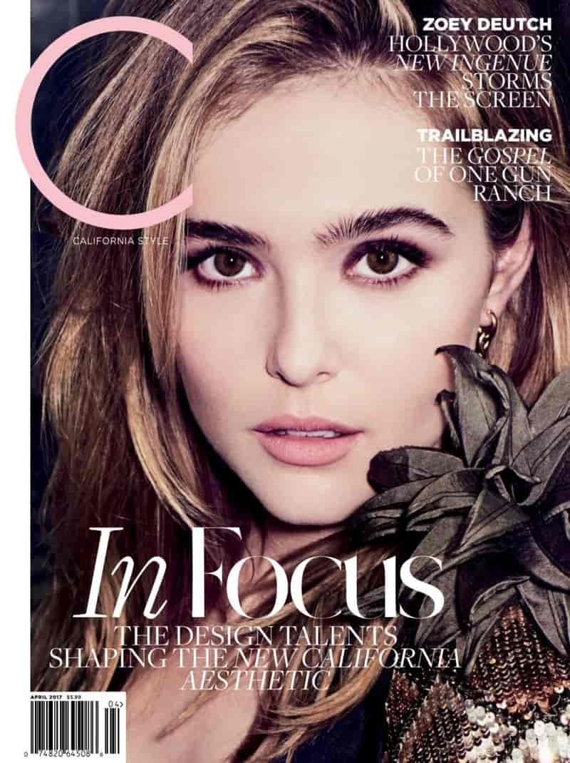 Zoey Deutch on C Magazine April 2017 Cover