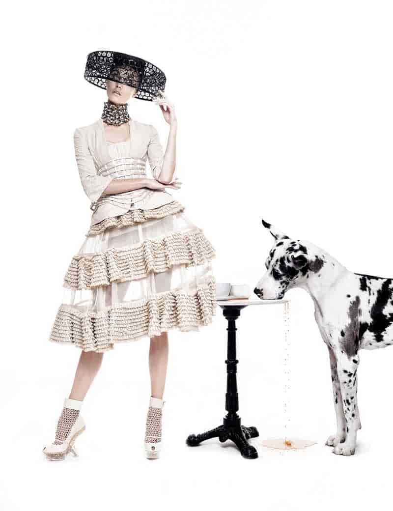 Karlie Kloss and Vika Falileeva Front Neiman Marcus' Art of Fashion Spring 2013 Campaign