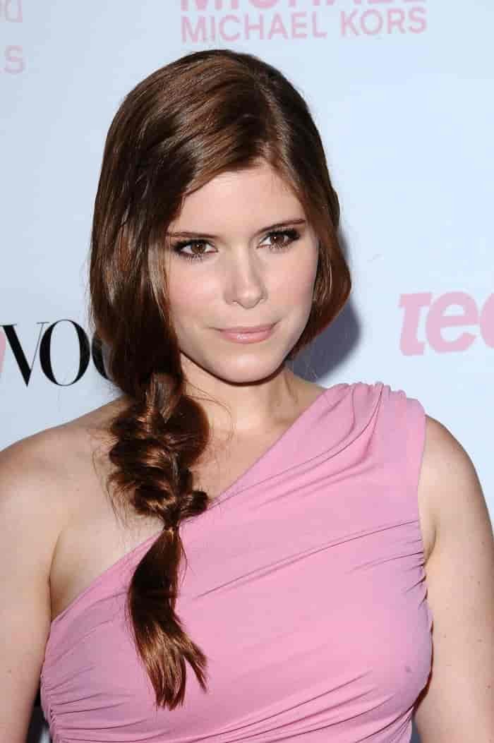 Auburn Hair Side Ponytail