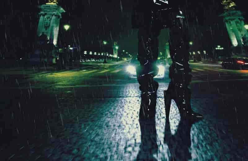 Katy Perry poses in Saint Laurent boots with Tom Ford skirt