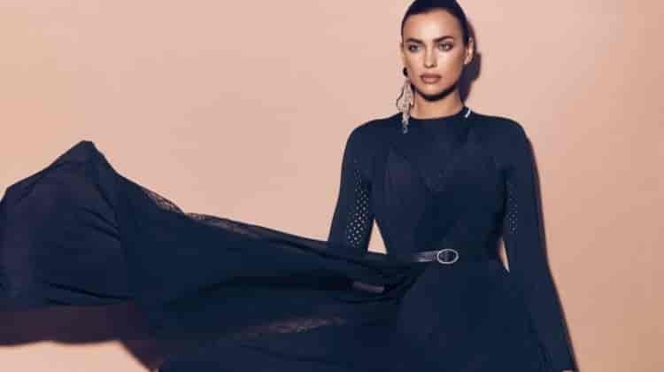 Irina Shayk Models Dark & Ladylike Styles for Vogue Arabia