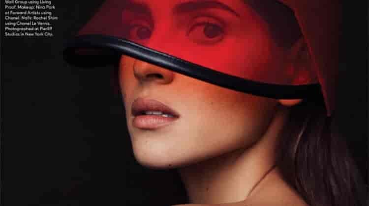 Adria Arjona Poses in Shades of Red for DuJour