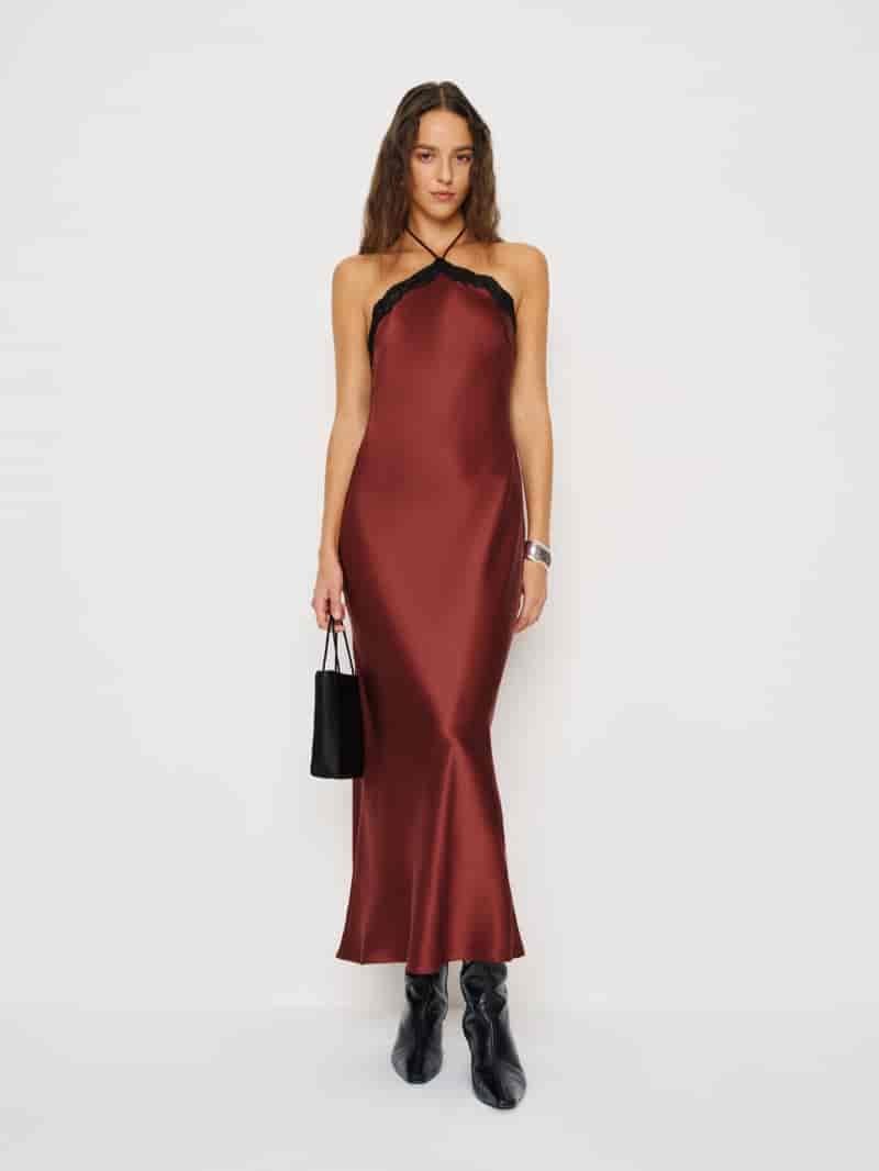 Reformation Aara Silk Dress $328