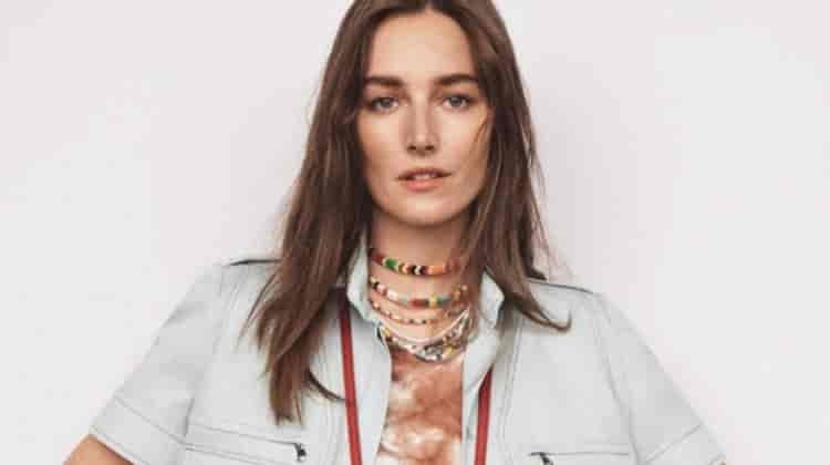 Josephine le Tutour Tries On Tie-Dye Prints for Elle Italy