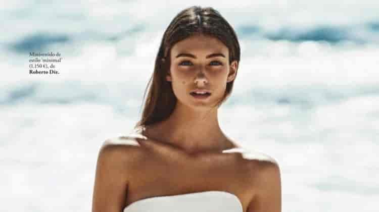 Lorena Rae Poses in White Outfits for ELLE Spain