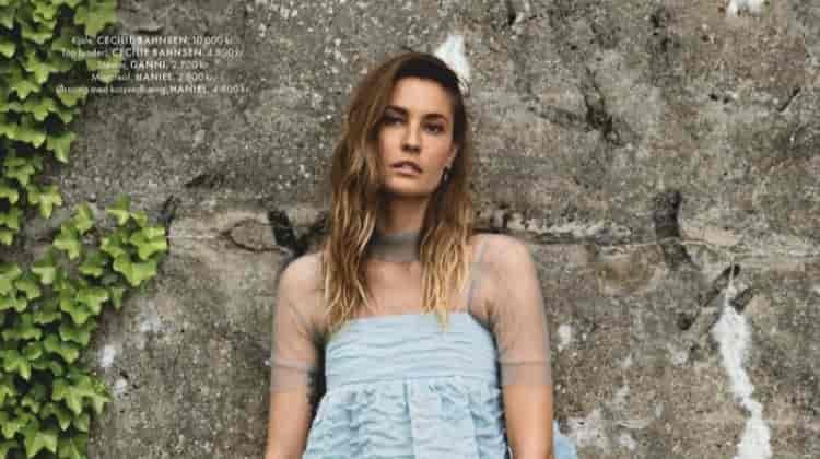 Nadja Bender Models Effortlessly Chic Looks for ELLE Denmark
