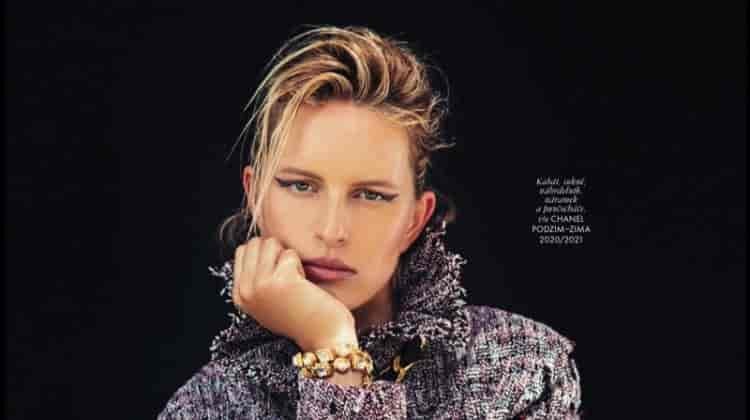 Karolina Kurkova Looks Chic in Chanel for ELLE Czech
