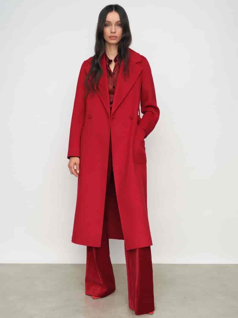 Reiss Lucia Wool Blend Double Breasted Blindseam Coat $446