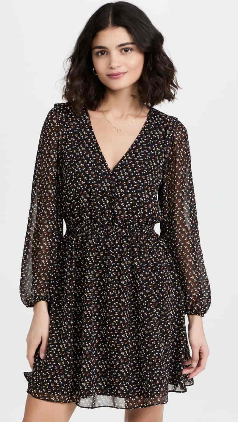 Madewell Resourced Georgette Mini Dress $138