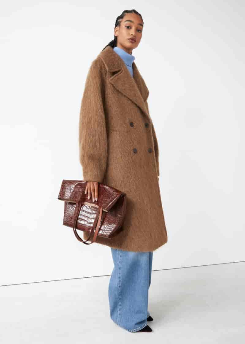 & Other Stories Double-Breasted Wool Cocoon Coat $284.25 (previously $379)