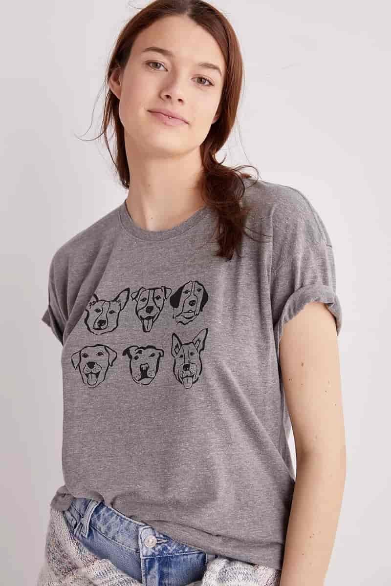 Anthropologie Pup Portrait Graphic Tee $58