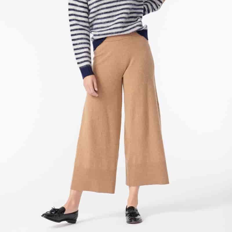 J. Crew Wide-Leg Sweatpant in Featherweight Cashmere $288