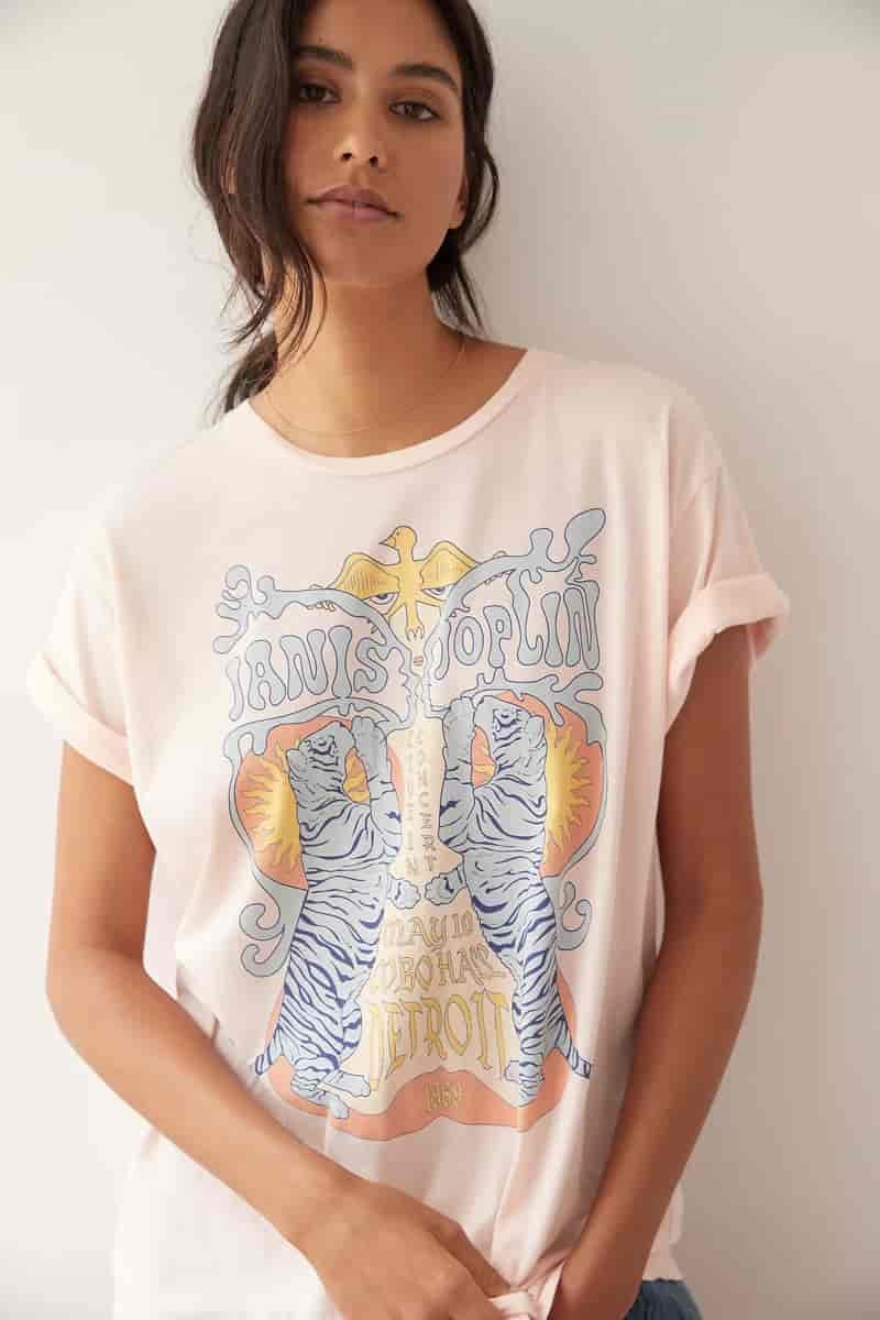 Midnight Rider Janis Joplin Graphic Tee $70