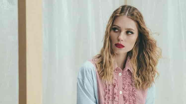 Vika Falileeva Poses in New Season Designs for Woman Spain