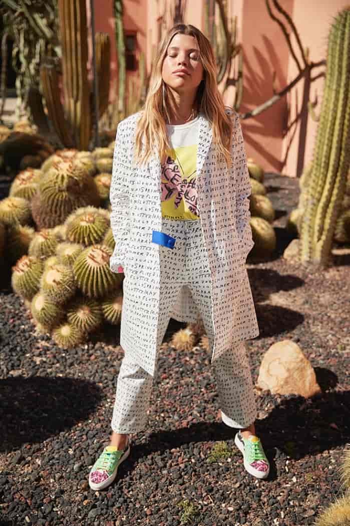 Sofia Richie poses for Weekend Max Mara Flutterflies collection. Photo: Dewey Nicks