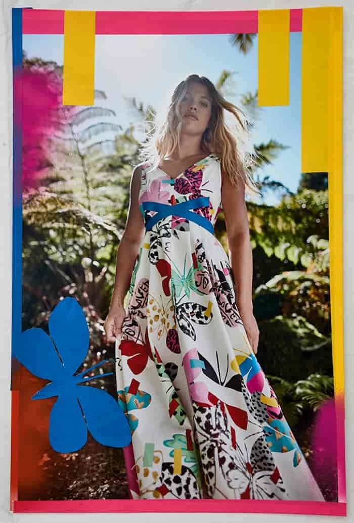 Sofia Richie poses for Weekend Max Mara Flutterflies collection. Photo: Dewey Nicks