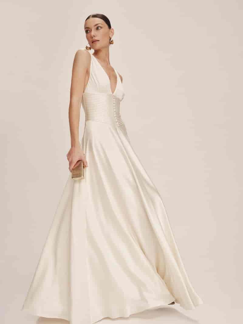 Reformation Arianwen Satin Dress $748