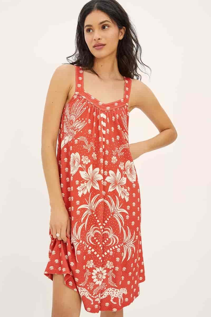 Farm Rio Palm Tree Printed Mini Dress $158