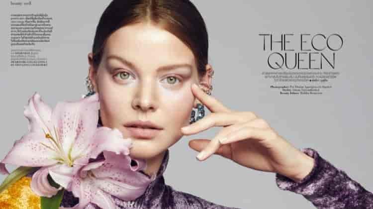 Carolin Loosen Embraces Eco Beauty for ELLE Thailand