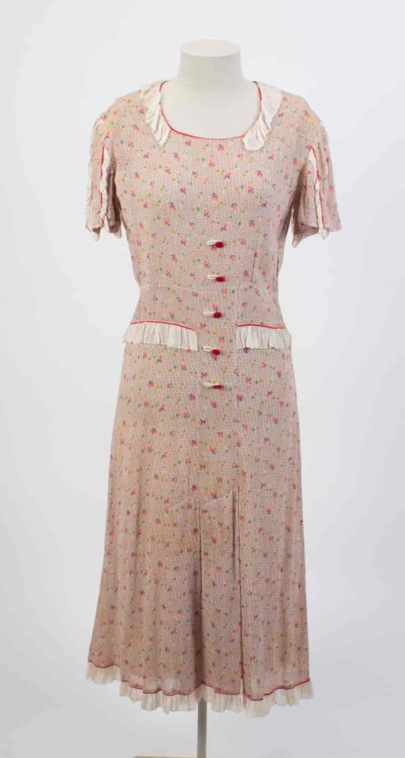 1930s Day Dress Women
