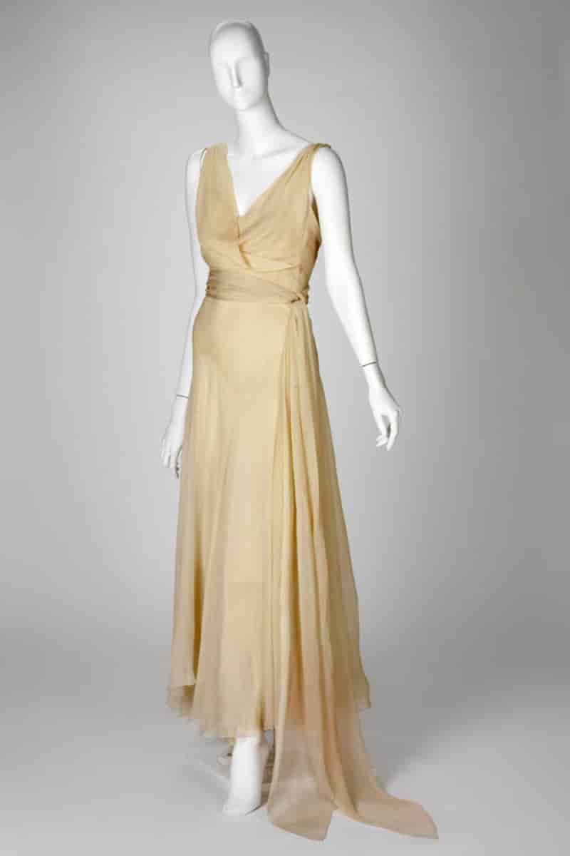Madeleine Vionnet Bias Cut Evening Gown Silk Chiffon 1932