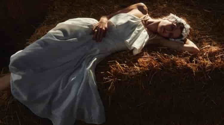 Juliet Ingleby Models Romantic Dresses for InStyle Germany