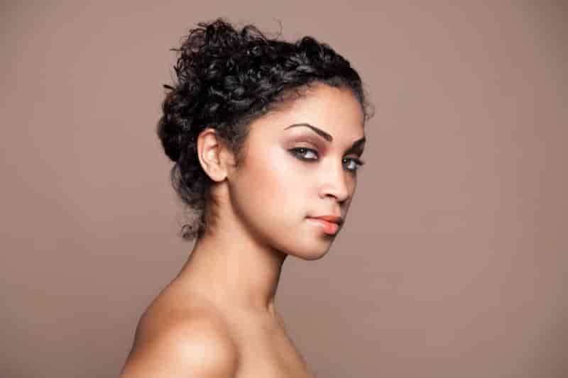 Curly Updo Side Braid