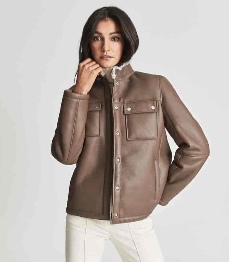 Reiss Brie Shearling Overshirt $1,266 (previously $1,595)