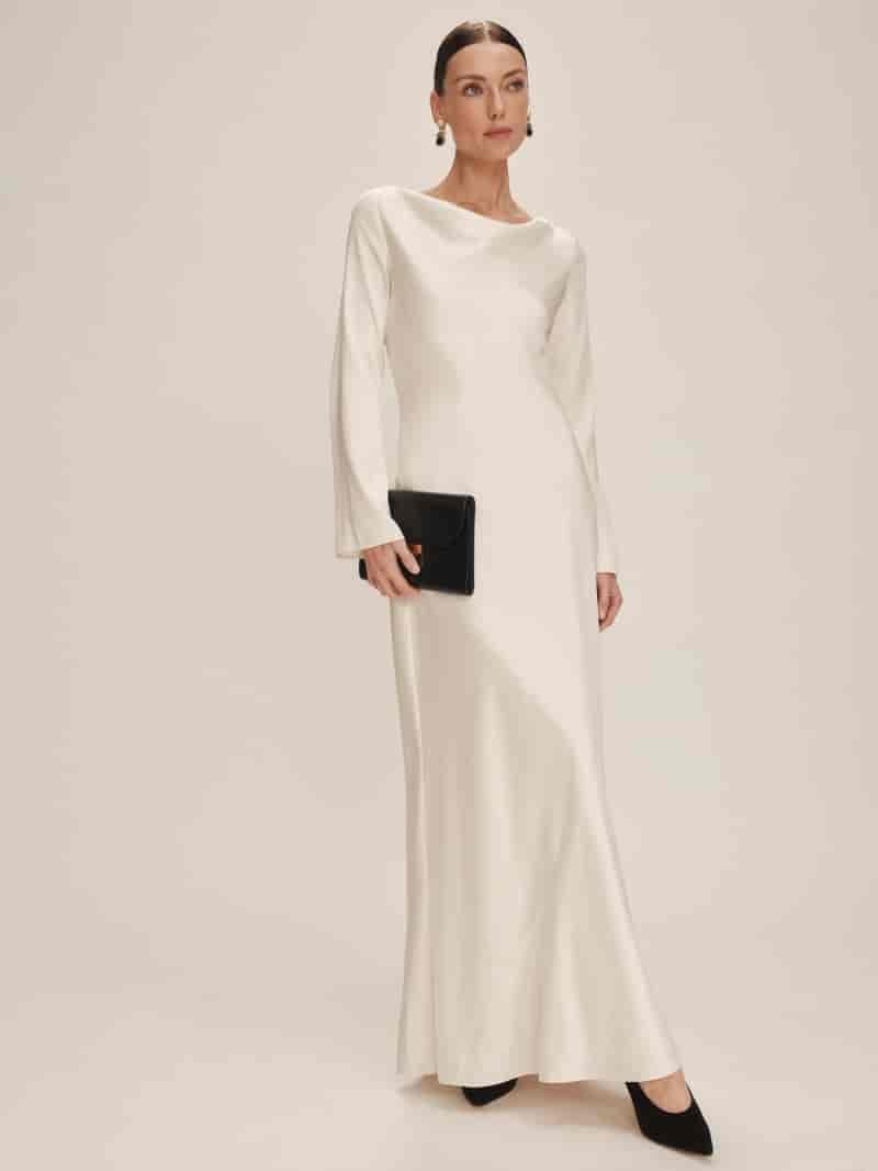 Reformation Ciana Satin Dress $498