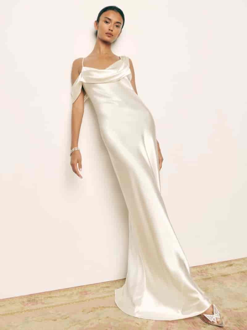 Reformation Ronda Silk Dress $748