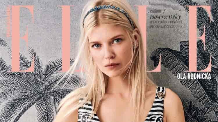 Ola Rudnicka Embraces Chanel Fashion for ELLE Thailand