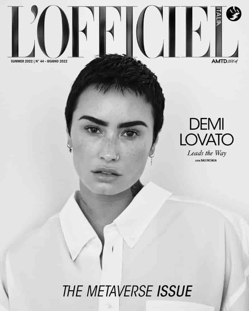 Demi Lovato L'Officiel Italia Summer 2022 Cover