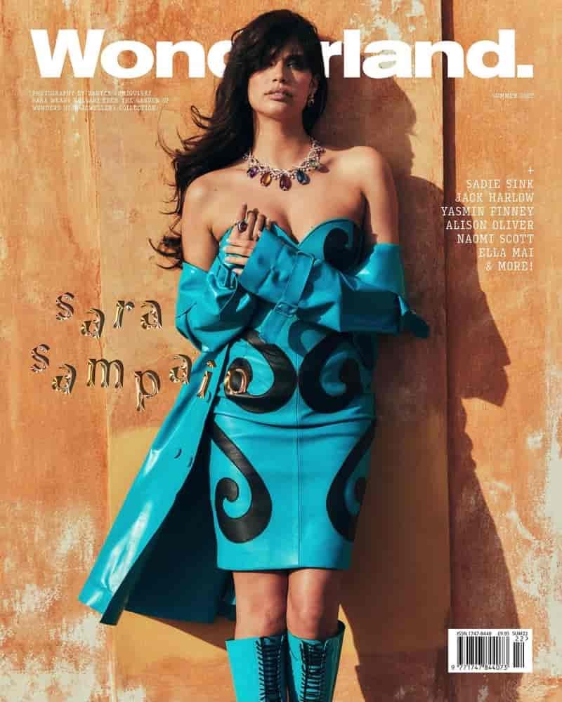 Sara Sampaio Wonderland Magazine Cover Moschino