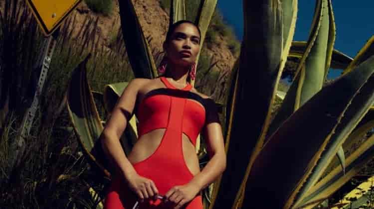 Shanina Shaik Poses in ‘The Hills’ for InStyle Germany