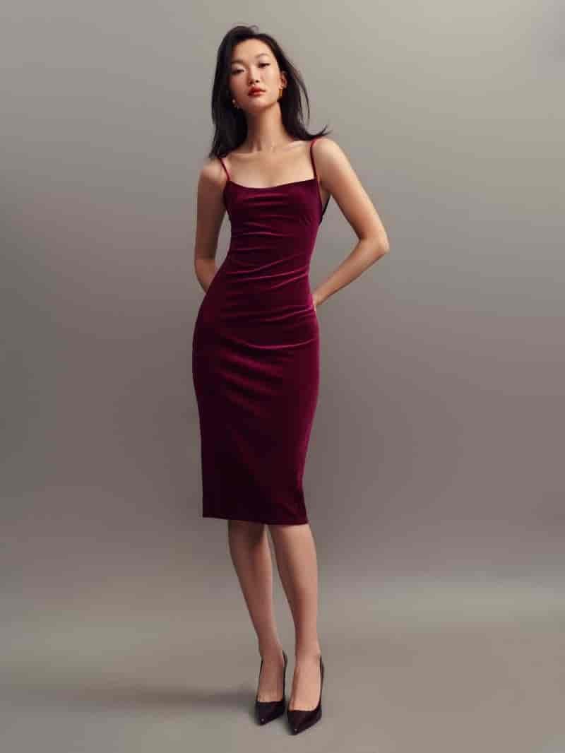 Velvet Dress Fall Outfits Reformation