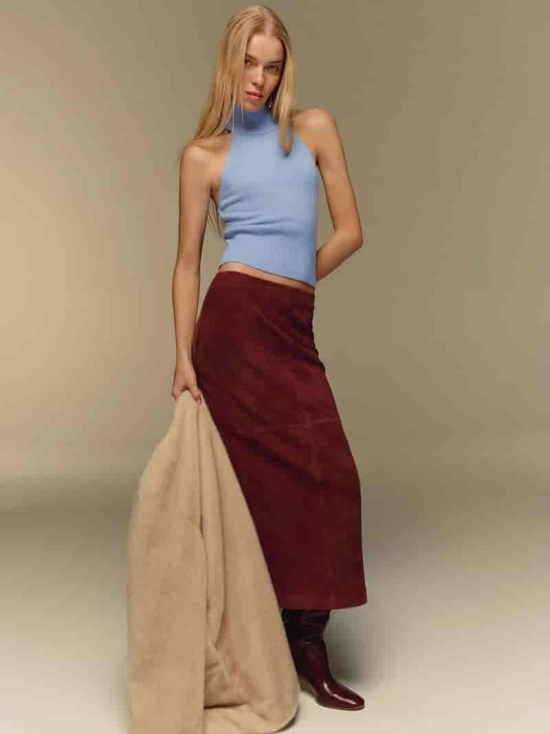 Reformation Leni Cashmere Halter $168