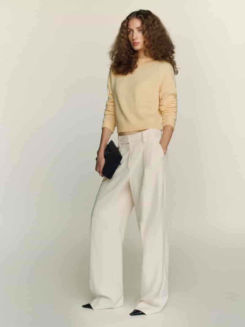 Reformation Monique Cashmere Mockneck $178