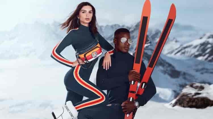 Emily Ratajkowski Takes a Ski Trip for Michael Kors x Ellesse Capsule
