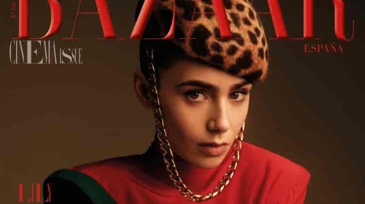 Lily Collins Wows on Harper’s Bazaar Spain January 2023 Cover