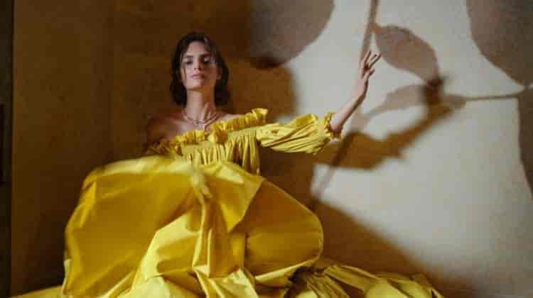 Delfina Morbelli Embraces Elegant Evening Wear for ELLE Germany