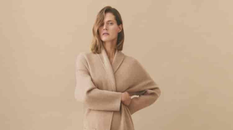 Malgosia Bela Models Mango’s Neutral Winter Outfits