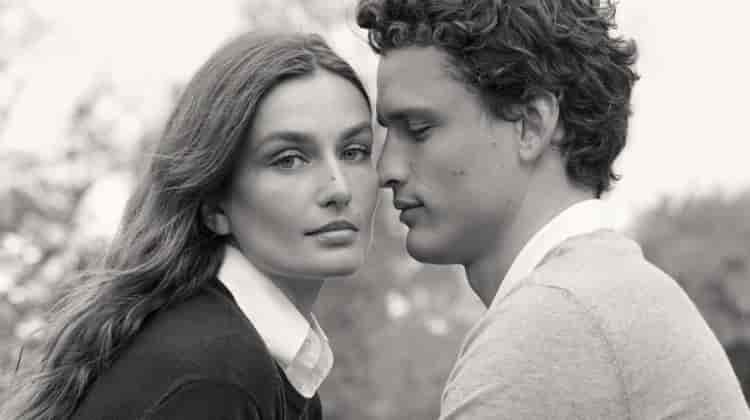 Andreea Diaconu Heads Outdoors in New Ralph Lauren Cashmere Sweater