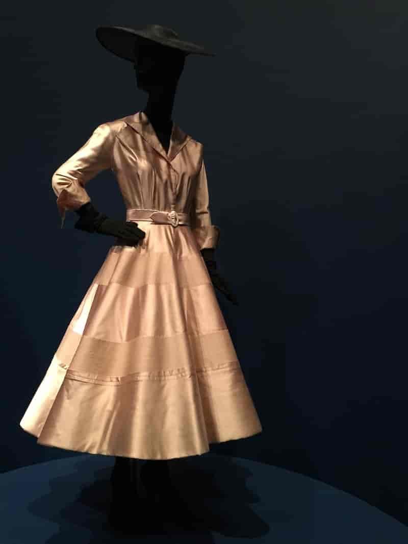 Christian Dior Pink Silk Dress 1948