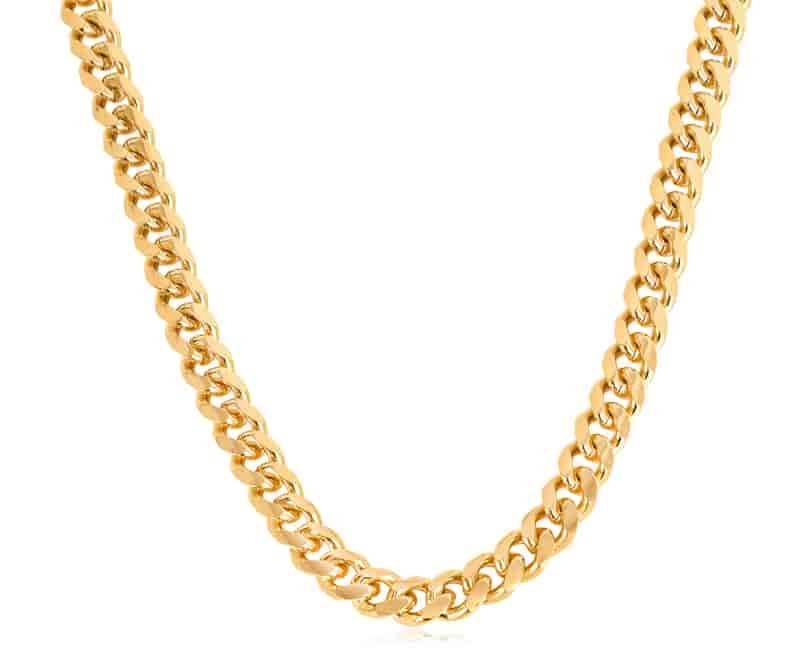 Curb Chain Necklace Gold