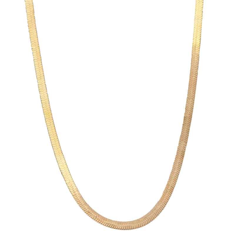 Snake Chain Diamond Cut Necklace
