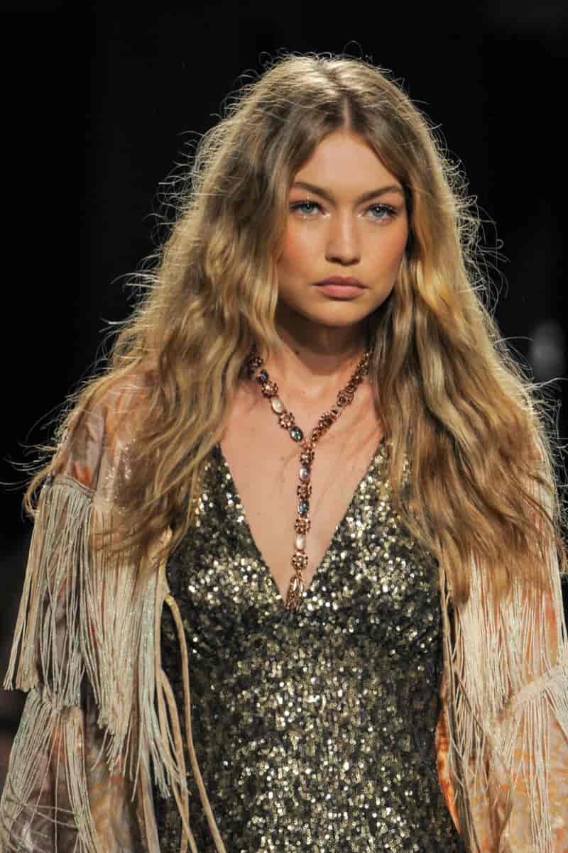 Wavy 70s Hair Gigi Hadid