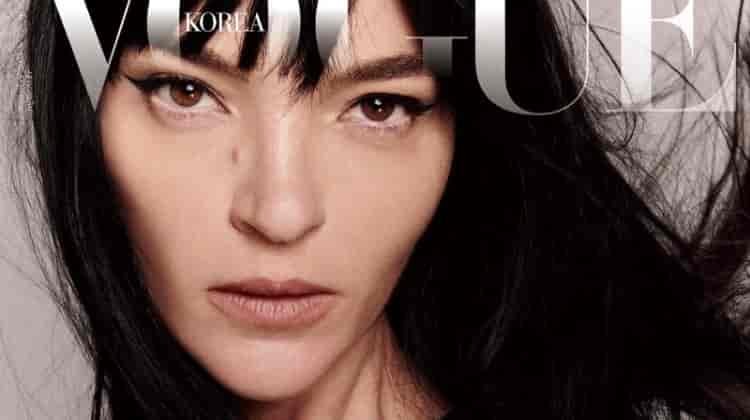 Mariacarla Boscono Wows in Prada for Vogue Korea Cover