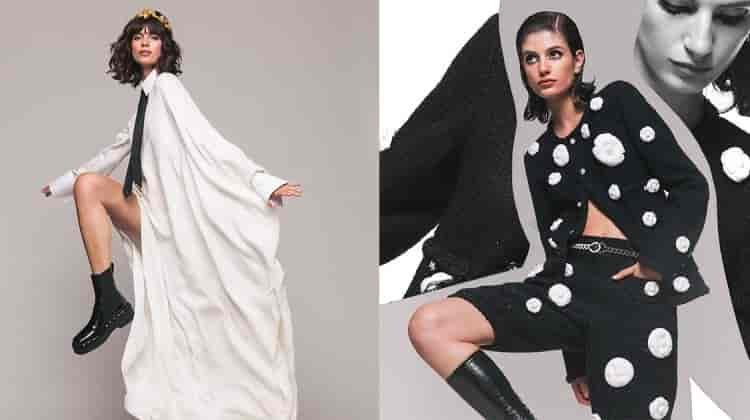 Nuria Rothschild Models Black & White Looks in Woman Spain