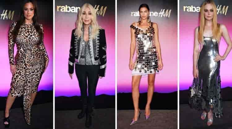 Rabanne & H&M Unveil Collaboration with Star Power in Paris