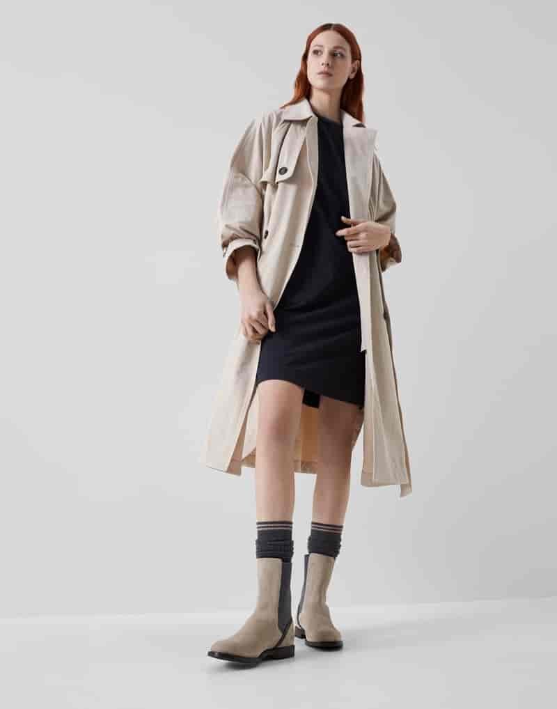 Trench Coat Dress How Wear Chelsea Boots Brunello Cucinelli